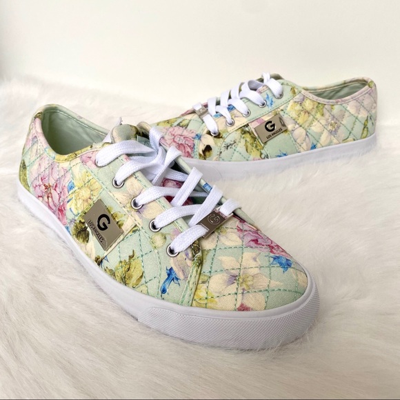 G by Guess GBG Floral Los Angeles Blooms Dionysus Becker Sneaker Women Shoe NWT - Picture 4 of 8